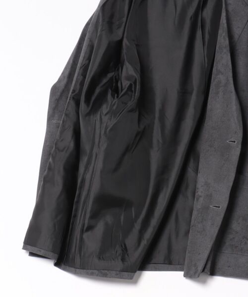 Revo.（レボ）の「Revo. ダメージジャガード ダブルブレスト テーラードジャケット［セットアップ対応］（テーラードジャケット・メンズ・アイボリー/チャコール・1/2）」の6枚目の写真