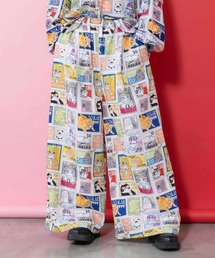 ScoLar（スカラー）の「161606：わんorにゃんスタンプ柄 バイオ加工パンツ（その他パンツ）」