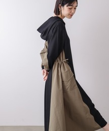 Bou Jeloud（ブージュルード）の「異素材切替ワンピース（ワンピース）」