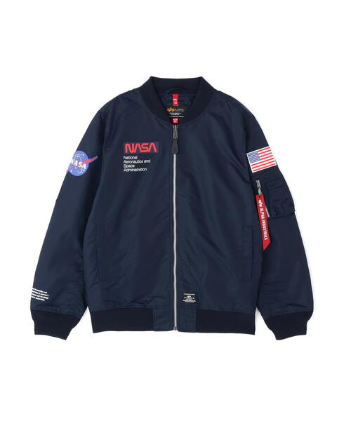 Alpha Industries（アルファインダストリーズ）の「Alpha Industries/アルファ インダストリーズ/L‐2B NASA GEN II FLIGHT JACKET/ エルツービー ナサ ジェンツー フライトジャケット（ミリタリージャケット・メンズ・ネイビー/ホワイト系2・L/M/2XL/XL/S）」の3枚目の写真
