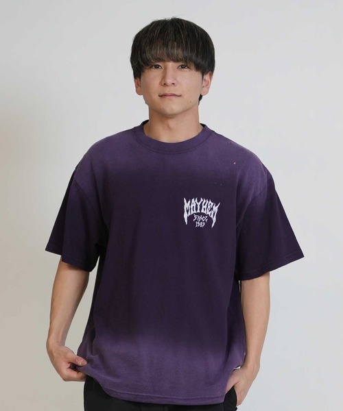 lost(ロスト)の「lost/ロスト MEYHEM SINCE 87 TEE Tシャツ LM6S-2103(Tシャツ/カットソー・メンズ・ブラック/イエロー/パープル・XL/L/M)」の7枚目の写真