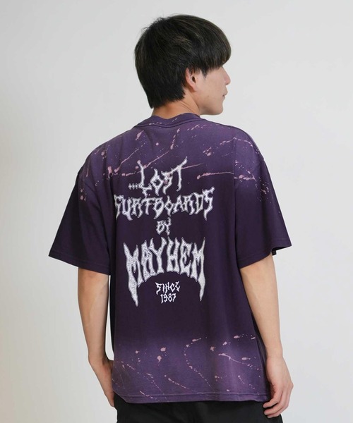 lost(ロスト)の「lost/ロスト MEYHEM SINCE 87 TEE Tシャツ LM6S-2103(Tシャツ/カットソー・メンズ・ブラック/イエロー/パープル・XL/L/M)」の8枚目の写真
