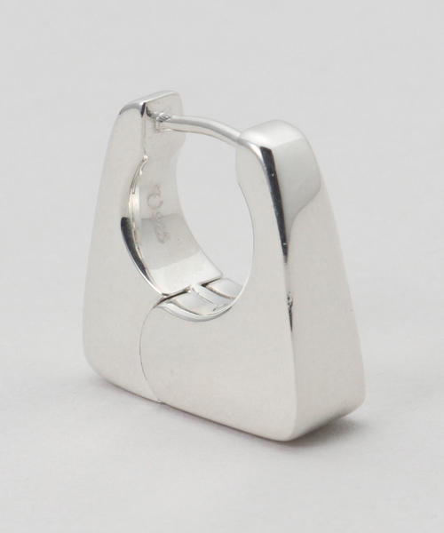 JOURNAL STANDARD(ジャーナルスタンダード)の「【VALENTINE /ヴァレンタイン】 Square Hoop Earrings(ピアス(両耳用)・レディース・シルバー・FREE)」の2枚目の写真