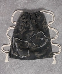 NYLAUS（ナイラス）の「【NYS】リメイクデザインデニムナップサック（バックパック/リュック）」