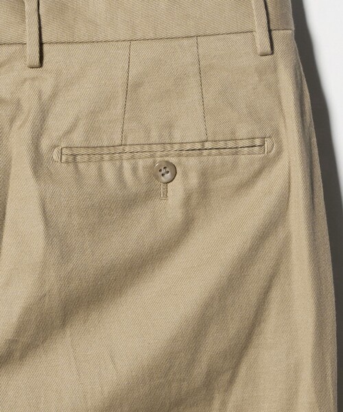UNITED ARROWS（ユナイテッドアローズ）の「ツイル カルゼ ２プリーツ キャロット パンツ（スラックス・メンズ・オリーブ/グレー系/ベージュ・S/L/XL/M）」の17枚目の写真