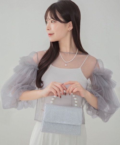Leja(レジャ)の「【LEJA】テーラードチュールフレアセットワンピースオケージョンドレス(ドレス・レディース・ブラック/グレー・SMALL/MEDIUM)」の17枚目の写真