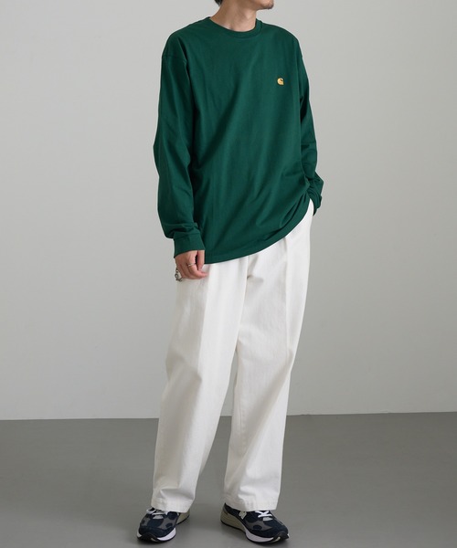 Carhartt WIP(カーハートダブリューアイピー)の「【Carhartt WIP】L/S CHASE T-SHIRT(Tシャツ/カットソー・メンズ・ホワイト・M/L)」の8枚目の写真