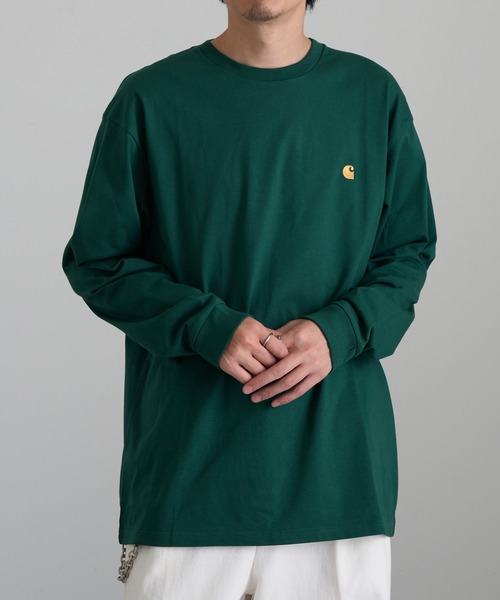 Carhartt WIP(カーハートダブリューアイピー)の「【Carhartt WIP】L/S CHASE T-SHIRT(Tシャツ/カットソー・メンズ・ホワイト・M/L)」の11枚目の写真