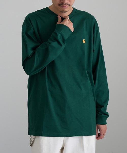 Carhartt WIP(カーハートダブリューアイピー)の「【Carhartt WIP】L/S CHASE T-SHIRT(Tシャツ/カットソー・メンズ・ホワイト・M/L)」の13枚目の写真