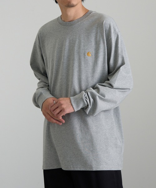 Carhartt WIP(カーハートダブリューアイピー)の「【Carhartt WIP】L/S CHASE T-SHIRT(Tシャツ/カットソー・メンズ・ホワイト・M/L)」の22枚目の写真