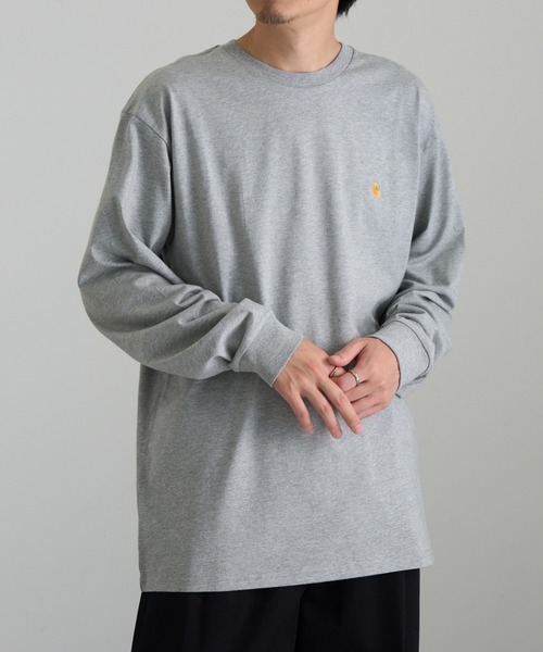 Carhartt WIP(カーハートダブリューアイピー)の「【Carhartt WIP】L/S CHASE T-SHIRT(Tシャツ/カットソー・メンズ・ホワイト・M/L)」の21枚目の写真