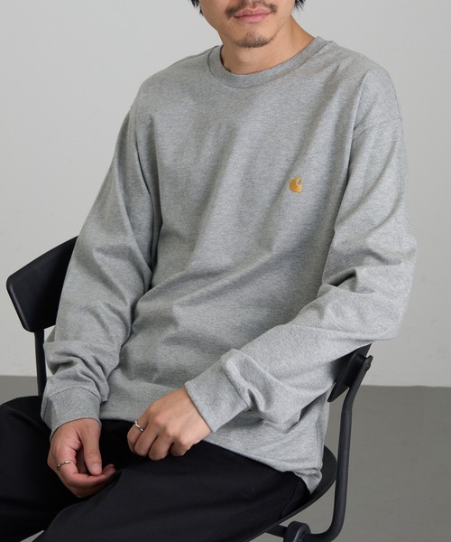 Carhartt WIP(カーハートダブリューアイピー)の「【Carhartt WIP】L/S CHASE T-SHIRT(Tシャツ/カットソー・メンズ・ホワイト・M/L)」の19枚目の写真