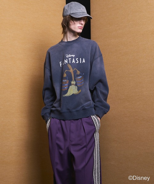 MAISON SPECIAL(メゾンスペシャル)の「《UNISEX》【MOVIE SERIES】「FANTASIA」- BROOM - Prime-Over Crew Neck Sweatshirt/「ファンタジア」- ほうき -プライムオーバークルーネックスウェット【MAISON SPECIAL/メゾンスペシャル】(スウェット・メンズ・ブラック/ネイビー・0/1/2)」の10枚目の写真