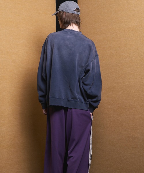 MAISON SPECIAL(メゾンスペシャル)の「《UNISEX》【MOVIE SERIES】「FANTASIA」- BROOM - Prime-Over Crew Neck Sweatshirt/「ファンタジア」- ほうき -プライムオーバークルーネックスウェット【MAISON SPECIAL/メゾンスペシャル】(スウェット・メンズ・ブラック/ネイビー・0/1/2)」の12枚目の写真