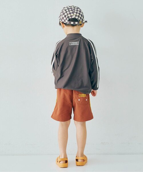 p.premier(ピードットプルミエ)の「【リンク /セットアップ可】サイドラインスイムパンツ(水着・キッズ・イエロー/グリーン/ブラウン・80/90/100/110/120/130/140)」の6枚目の写真