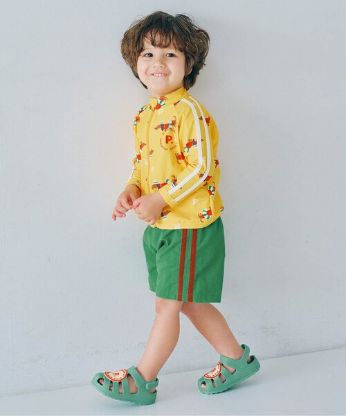 p.premier(ピードットプルミエ)の「【リンク /セットアップ可】サイドラインスイムパンツ(水着・キッズ・イエロー/グリーン/ブラウン・80/90/100/110/120/130/140)」の8枚目の写真