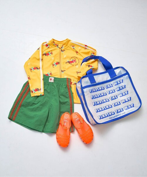 p.premier(ピードットプルミエ)の「【リンク /セットアップ可】サイドラインスイムパンツ(水着・キッズ・イエロー/グリーン/ブラウン・80/90/100/110/120/130/140)」の11枚目の写真