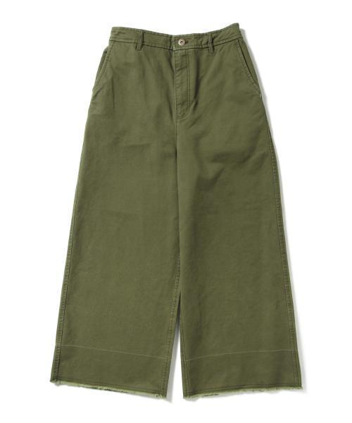 Ray BEAMS（レイビームス）の「Ray BEAMS / カットオフ クロップドパンツ（その他パンツ・レディース・オリーブ/ダークブラウン・0/1）」の8枚目の写真
