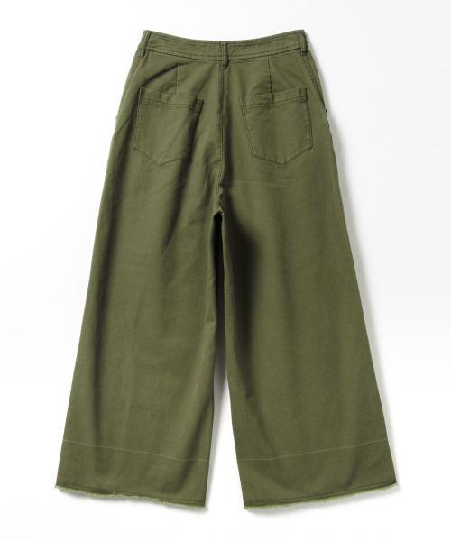 Ray BEAMS（レイビームス）の「Ray BEAMS / カットオフ クロップドパンツ（その他パンツ・レディース・オリーブ/ダークブラウン・0/1）」の10枚目の写真