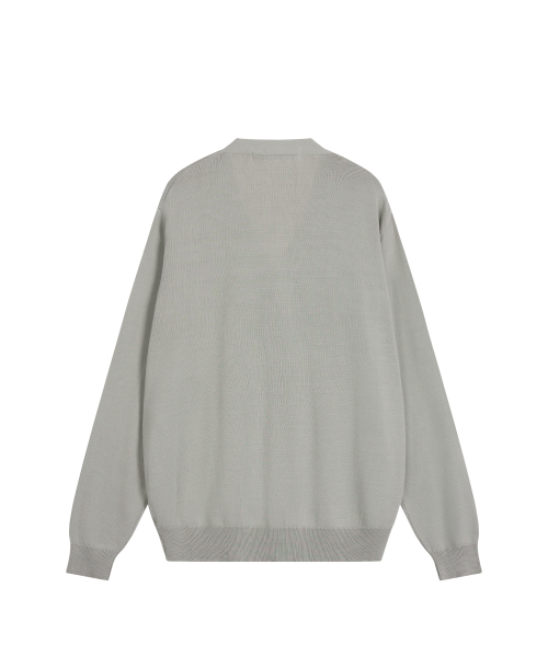 Rest&Recreation(レストアンドレクリエーション)の「LOOSE FIT KNIT CARDIGAN - LIGHT GREY(カーディガン/ボレロ・メンズ・その他・ONE)」の2枚目の写真