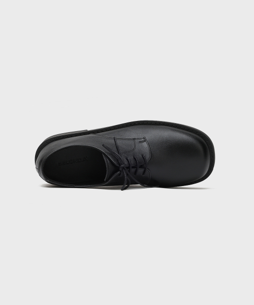FIRENZE ATELIER（フィレンツェアトリエ）の「[SECOND.A Light] ボールドシェイプ ミニマル ダービー SL31 [MATT BLACK]（ドレスシューズ・メンズ・ブラック・24cm/25cm/26cm/27cm/28cm）」の6枚目の写真