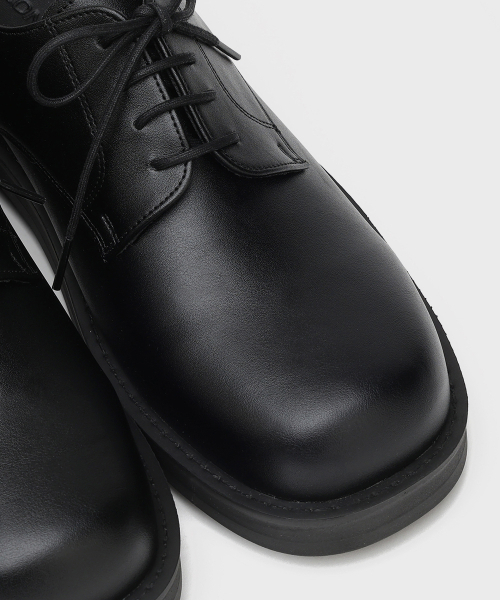 FIRENZE ATELIER（フィレンツェアトリエ）の「[SECOND.A Light] ボールドシェイプ ミニマル ダービー SL31 [MATT BLACK]（ドレスシューズ・メンズ・ブラック・24cm/25cm/26cm/27cm/28cm）」の10枚目の写真