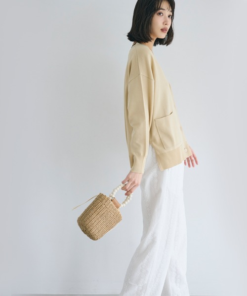 coca（coca）（コカ）の「カゴバッグ（かごバッグ・レディース・ベージュ・ONE SIZE）」の5枚目の写真