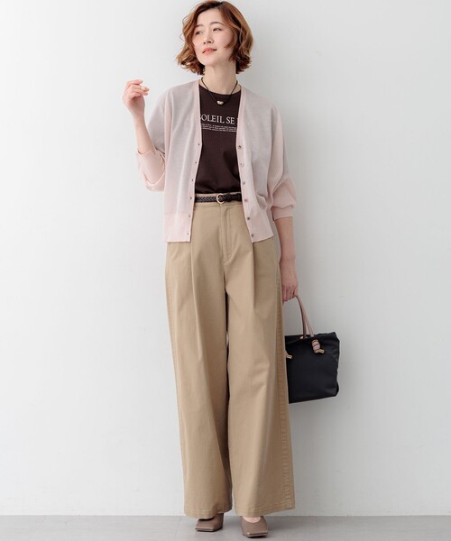 23区(ニジュウサンク)の「シャイニーシアー ドルマンスリーブ カーディガン(カーディガン/ボレロ・レディース・ネイビー系/ライトグレー系/ベージュ系/スカイブルー系/ブラック系・38)」の18枚目の写真