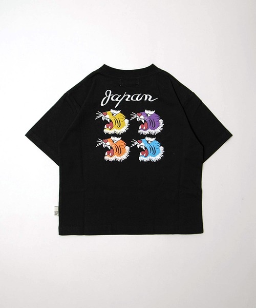 MAKE YOUR DAY（メイクユアデイ）の「4トラプリント半袖Tシャツ■80～140cm（Tシャツ/カットソー・キッズ・ブラック/グリーン・80/90/100/110/120/130/140）」の2枚目の写真