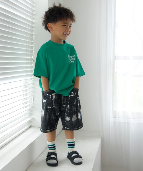 MAKE YOUR DAY（メイクユアデイ）の「4トラプリント半袖Tシャツ■80～140cm（Tシャツ/カットソー・キッズ・ブラック/グリーン・80/90/100/110/120/130/140）」の9枚目の写真