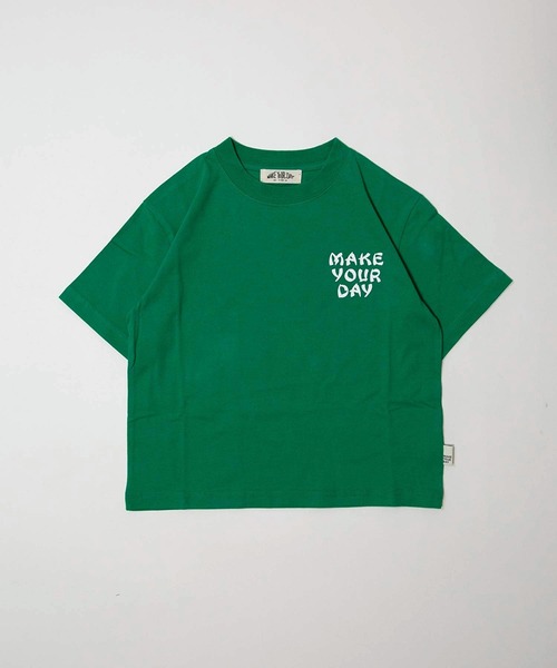 MAKE YOUR DAY（メイクユアデイ）の「4トラプリント半袖Tシャツ■80～140cm（Tシャツ/カットソー・キッズ・ブラック/グリーン・80/90/100/110/120/130/140）」の4枚目の写真