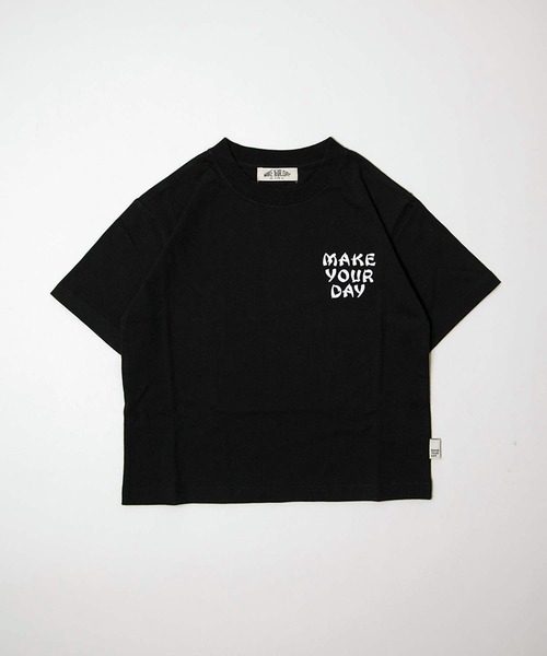 MAKE YOUR DAY（メイクユアデイ）の「4トラプリント半袖Tシャツ■80～140cm（Tシャツ/カットソー・キッズ・ブラック/グリーン・80/90/100/110/120/130/140）」の3枚目の写真