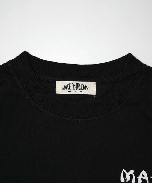 MAKE YOUR DAY（メイクユアデイ）の「4トラプリント半袖Tシャツ■80～140cm（Tシャツ/カットソー・キッズ・ブラック/グリーン・80/90/100/110/120/130/140）」の10枚目の写真