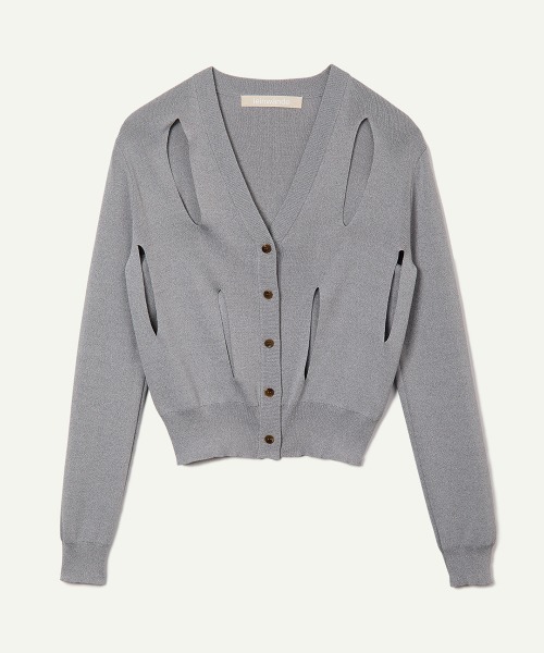 leinwande（ラインヴァンド）の「【leinwande】26SS新作 Ribbon Tie Dry-touch Cardigan（カーディガン/ボレロ・レディース・ブラウン/グレー/ブラック・ONE SIZE）」の3枚目の写真