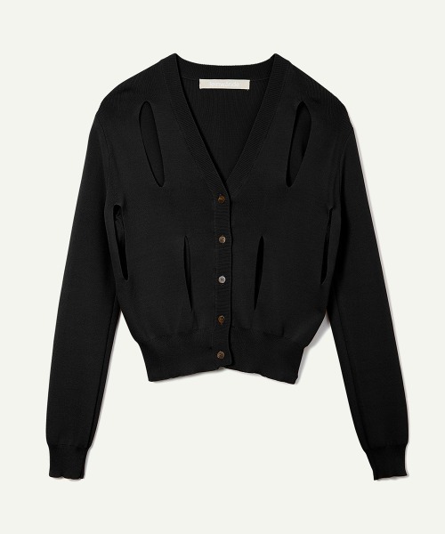 leinwande（ラインヴァンド）の「【leinwande】26SS新作 Ribbon Tie Dry-touch Cardigan（カーディガン/ボレロ・レディース・ブラウン/グレー/ブラック・ONE SIZE）」の2枚目の写真