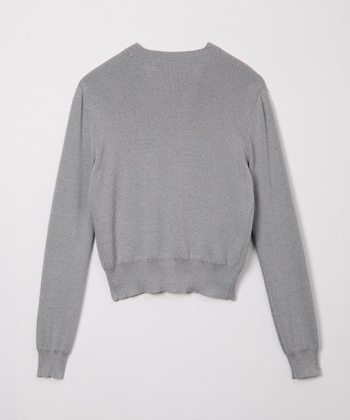leinwande（ラインヴァンド）の「【leinwande】26SS新作 Ribbon Tie Dry-touch Cardigan（カーディガン/ボレロ・レディース・ブラウン/グレー/ブラック・ONE SIZE）」の7枚目の写真