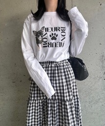 アニマルモチーフロンT/長袖Tシャツ