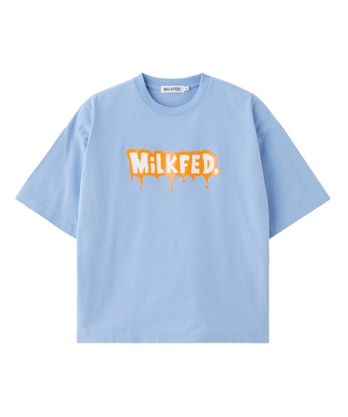 MILKFED.(ミルクフェド)の「【3サイズ展開/低身長サイズ】MELT MILKFED. WIDE S/S TEE(Tシャツ/カットソー・レディース・ブラック/ライトブルー/ホワイト・S/M/L)」の17枚目の写真