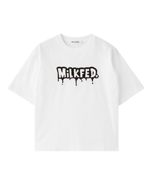 MILKFED.(ミルクフェド)の「【3サイズ展開/低身長サイズ】MELT MILKFED. WIDE S/S TEE(Tシャツ/カットソー・レディース・ブラック/ライトブルー/ホワイト・S/M/L)」の19枚目の写真