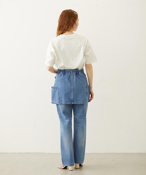 MILKFED.(ミルクフェド)の「【3サイズ展開/低身長サイズ】MELT MILKFED. WIDE S/S TEE(Tシャツ/カットソー・レディース・ブラック/ライトブルー/ホワイト・S/M/L)」の5枚目の写真