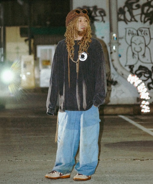 EXAMPLE(エグザンプル)の「EXAMPLE ROUND LOGO L/S TEE(Tシャツ/カットソー・メンズ・ブラック系・XXL/XL/L/M)」の6枚目の写真