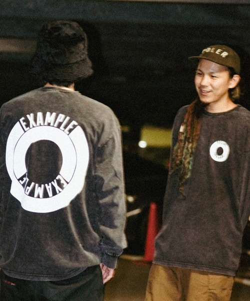 EXAMPLE(エグザンプル)の「EXAMPLE ROUND LOGO L/S TEE(Tシャツ/カットソー・メンズ・ブラック系・XXL/XL/L/M)」の10枚目の写真