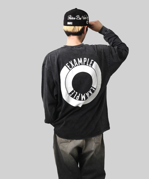 EXAMPLE(エグザンプル)の「EXAMPLE ROUND LOGO L/S TEE(Tシャツ/カットソー・メンズ・ブラック系・XXL/XL/L/M)」の12枚目の写真
