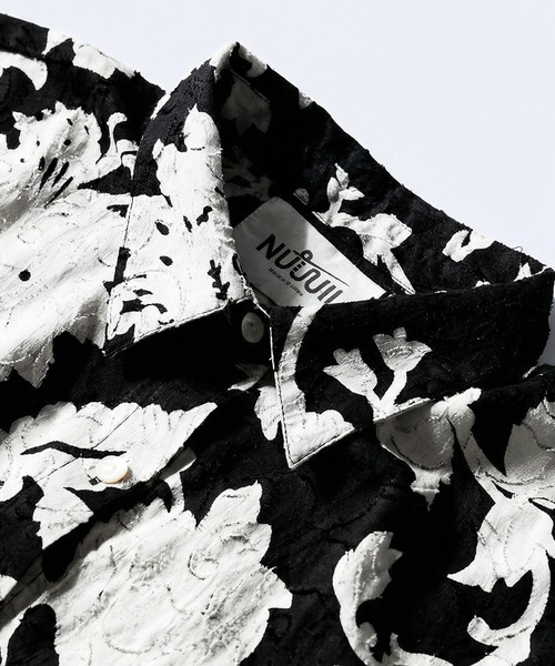antiqua(アンティカ)の「花柄 ドビー織り ワンピース(シャツワンピース・レディース・ブラック・ONESIZE)」の12枚目の写真
