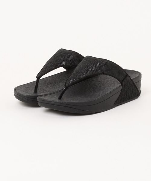 fitflop｜フィットフロップ（レディース）のサンダル（ブラック/黒色系