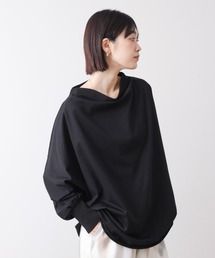 Wシルケットドルマンプルオーバー
