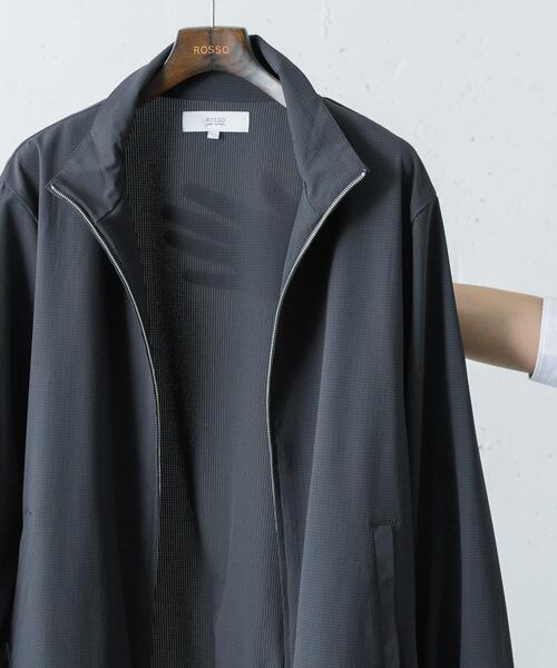 URBAN RESEARCH ROSSO MEN(アーバンリサーチロッソメン)の「『WEB限定』『吸水 / 速乾』Air Stretch スタンドブルゾン(ブルゾン・メンズ・ブラック/ネイビー/チャコールグレー/ブラウン・LARGE/MEDIUM)」の2枚目の写真