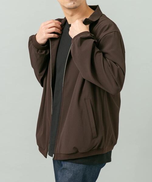 URBAN RESEARCH ROSSO MEN(アーバンリサーチロッソメン)の「『WEB限定』『吸水 / 速乾』Air Stretch スタンドブルゾン(ブルゾン・メンズ・ブラック/ネイビー/チャコールグレー/ブラウン・LARGE/MEDIUM)」の18枚目の写真