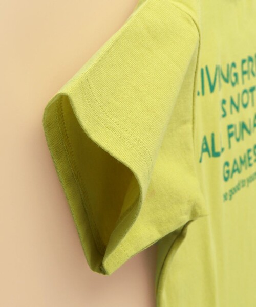 BRANSHES（ブランシェス）の「【WEB限定】ロゴグラフィック半袖Tシャツ（Tシャツ/カットソー・キッズ・マスタード/ピンク/ブラウン/グリーン・90/140/130/120/110/100/150）」の11枚目の写真