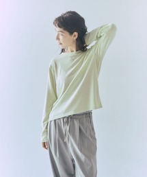 me.（ミードット）の「【 me. / ミードット 】washable silk jersey ロングTシャツ  me-25412  HPI（Tシャツ/カットソー）」